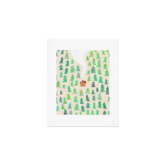 Alone in the woods Art Print Gallery Image 1