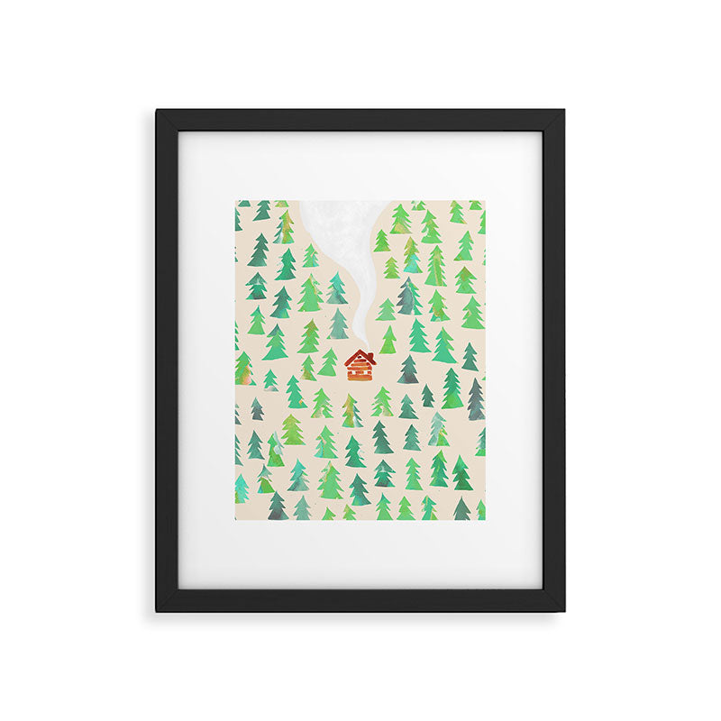 Alone in the woods Framed Art Print Gallery Image 4