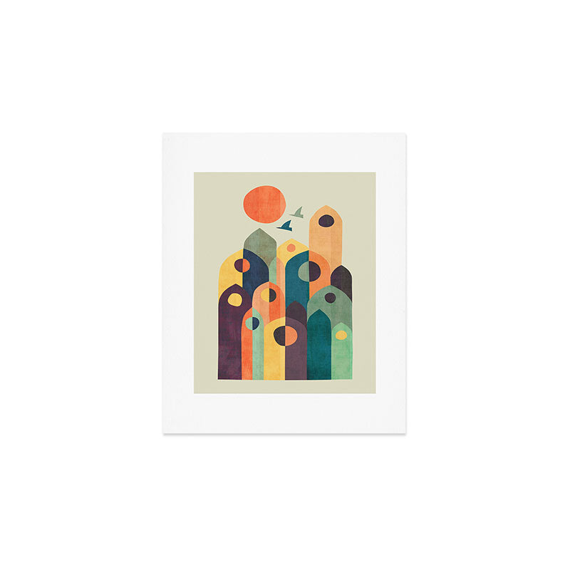 Ancient city Art Print Gallery Image 1