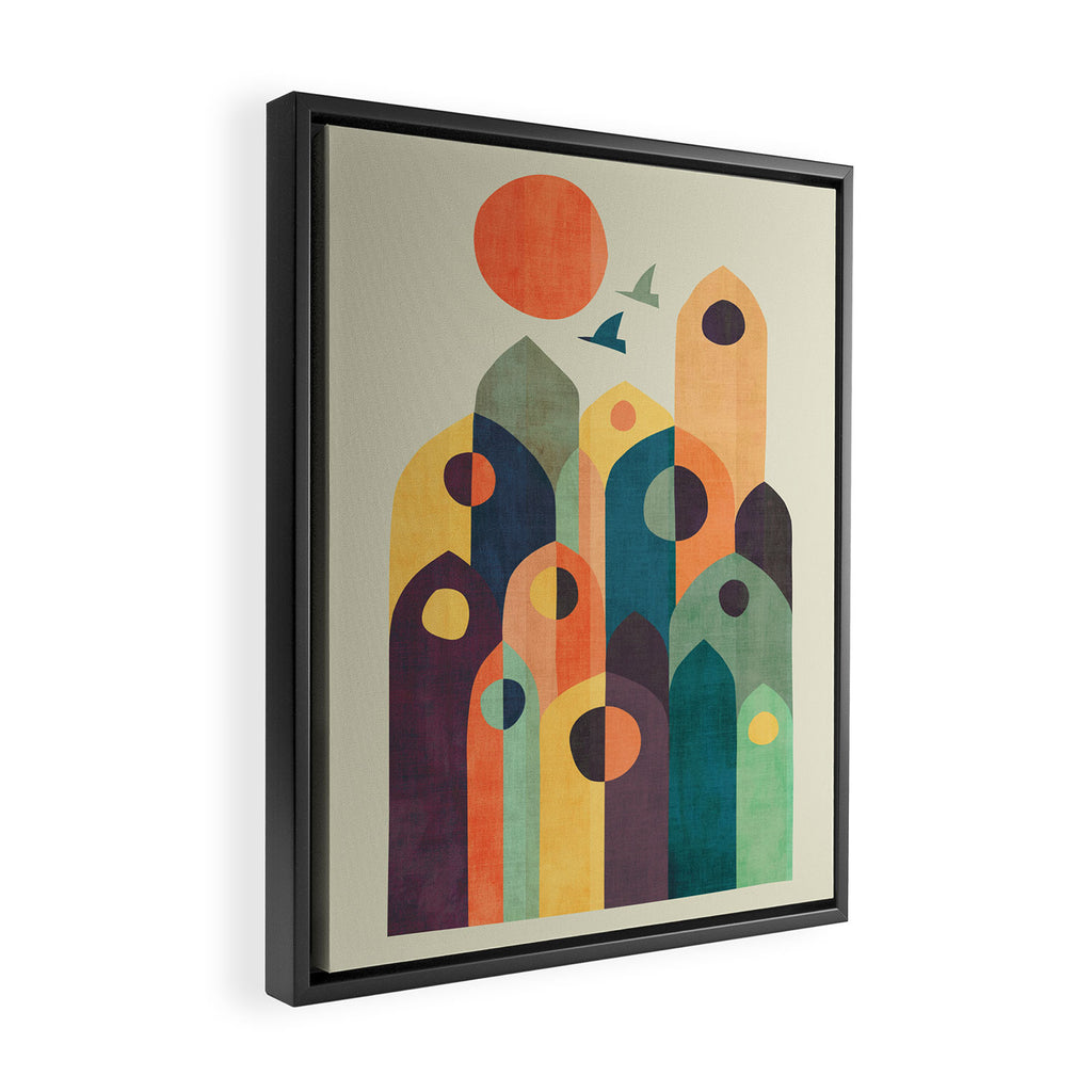Ancient city Framed Canvas Print Gallery Image 2