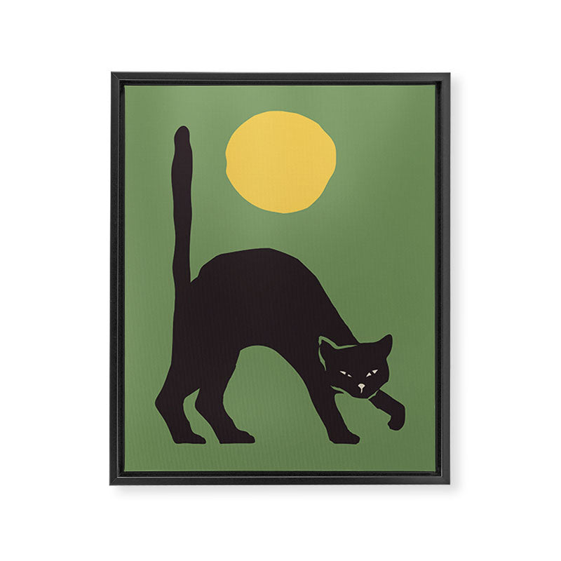 Angry Cat Framed Canvas Print Gallery Image 6