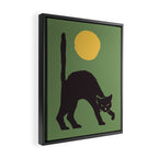 Angry Cat Framed Canvas Print Gallery Image 2