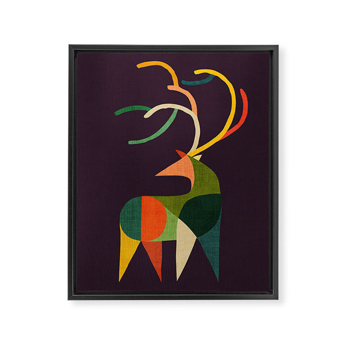 Antler Framed Canvas Print Gallery Image 1