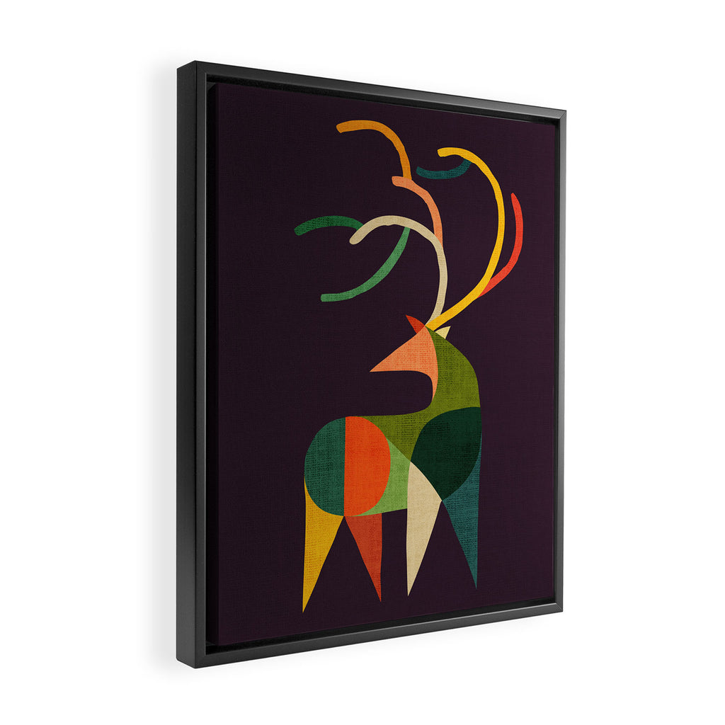 Antler Framed Canvas Print Gallery Image 2