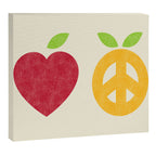 Apple and Orange - Love and Peace Canvas Print Gallery Image 12