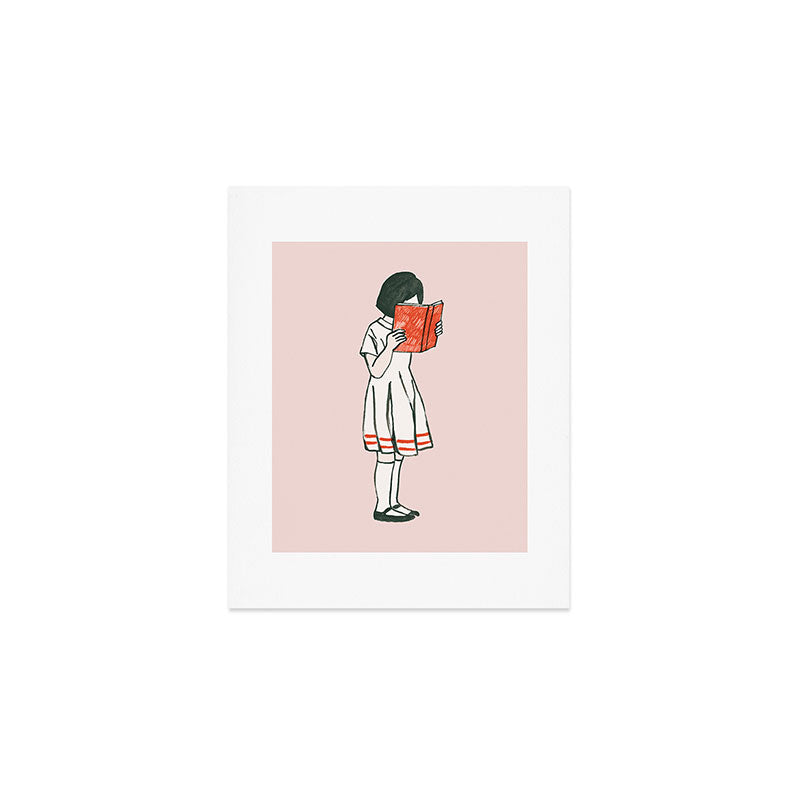 Avid reader Art Print Gallery Image 1