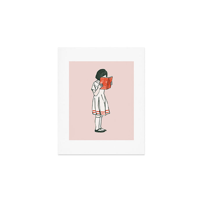 Avid reader Art Print Gallery Image 1