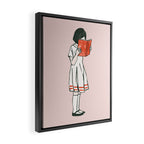 Avid reader Framed Canvas Print Gallery Image 2