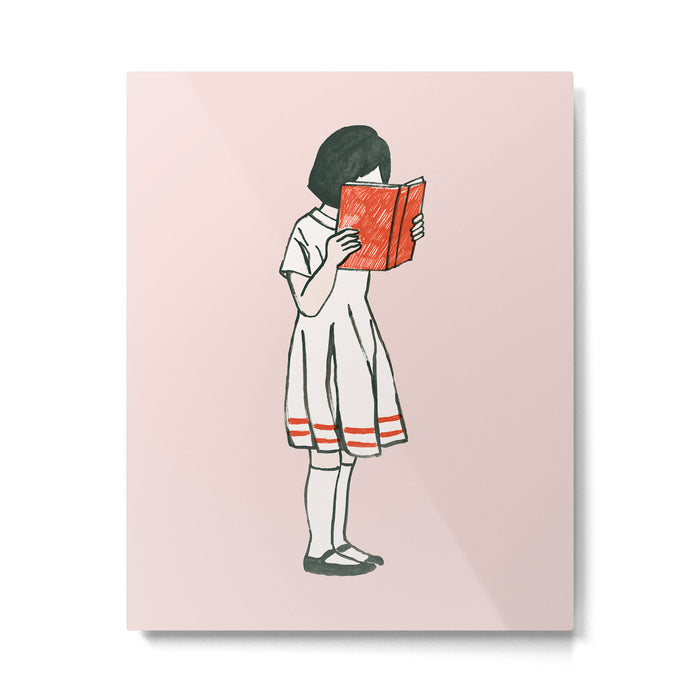 Avid reader Metal Print Gallery Image 1