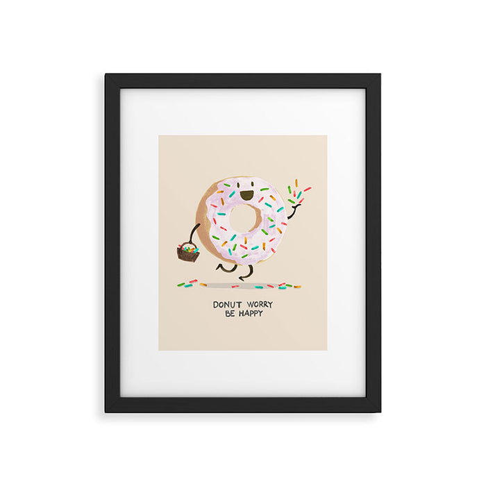 Be Happy Framed Art Print Gallery Image 1