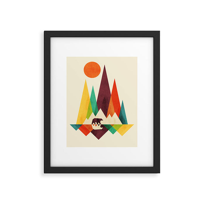 Bear In Whimsical Wild Framed Art Print Gallery Image 1