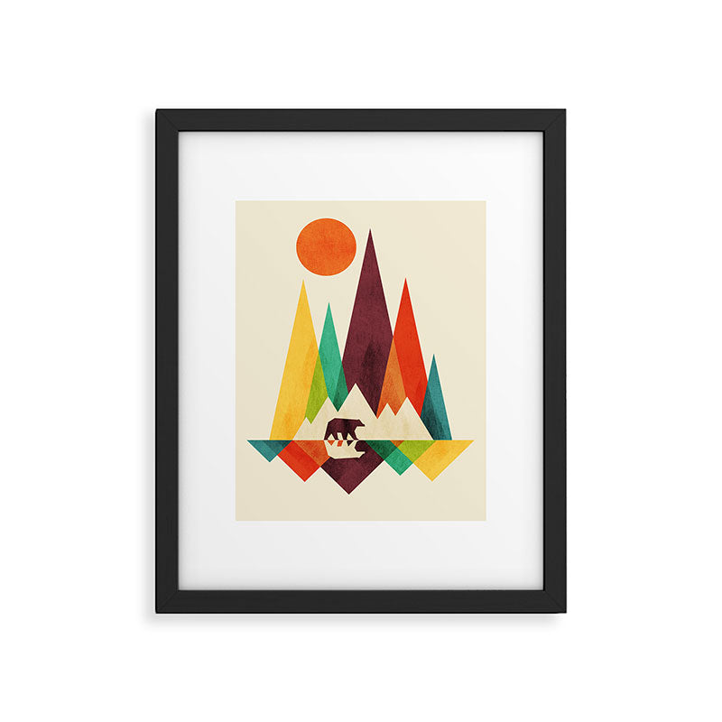 Bear In Whimsical Wild Framed Art Print Gallery Image 5
