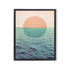 Because the ocean Framed Canvas Print Gallery Image 6