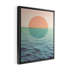 Because the ocean Framed Canvas Print Gallery Image 2