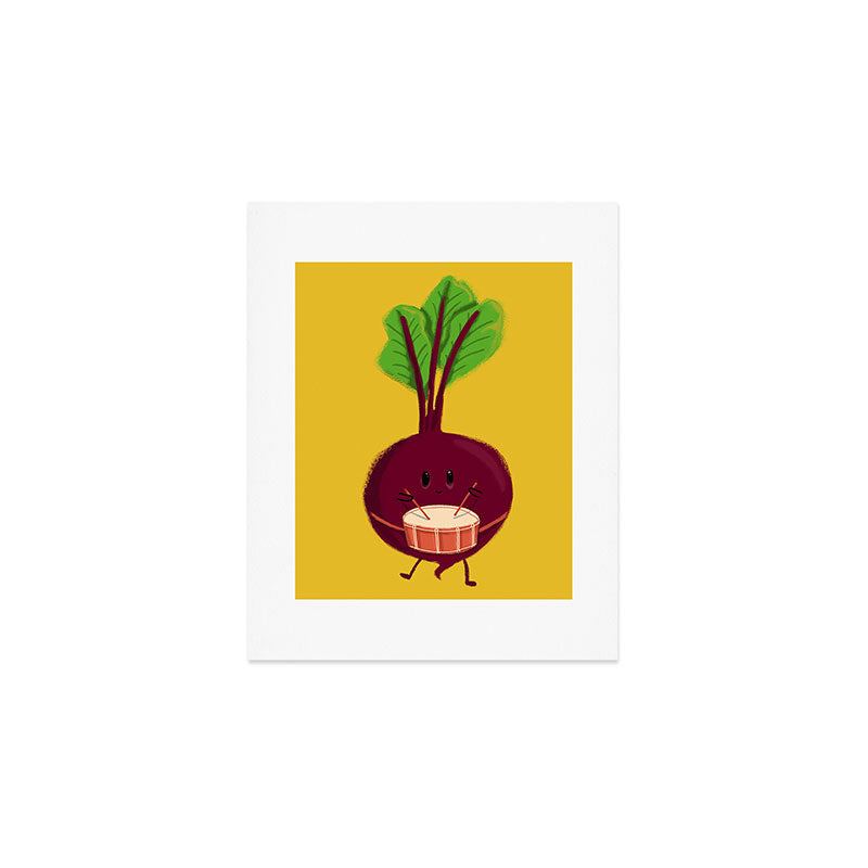 Beet's drum beat Art Print Gallery Image 1