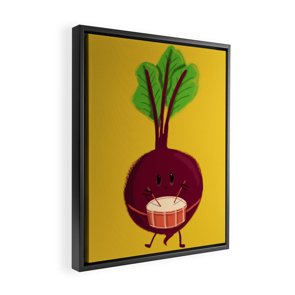 Beet's drum beat Framed Canvas Print Gallery Image 2