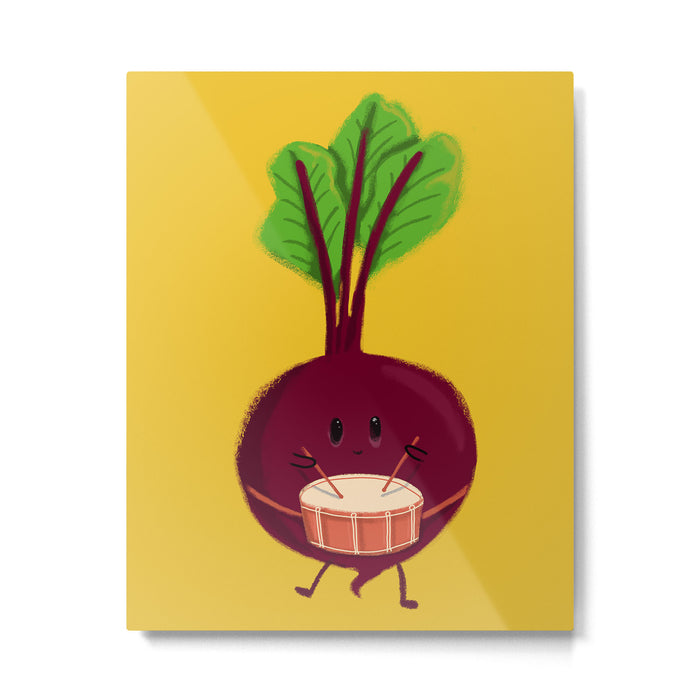 Beet's drum beat Metal Print Gallery Image 1