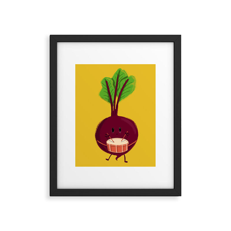 Beet's drum beat Framed Art Print Gallery Image 5
