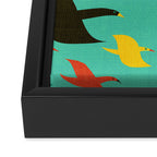 Birds are flying Framed Canvas Print Gallery Image 3