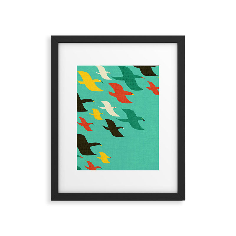 Birds are flying Framed Art Print Gallery Image 5