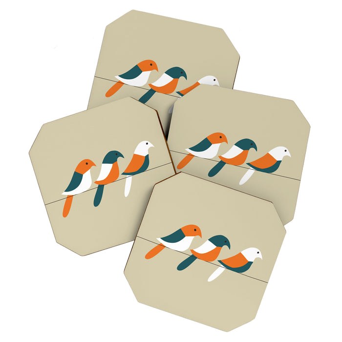 Birds on wire Coaster Gallery Image 1