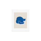 Blue cat Art Print Gallery Image 1