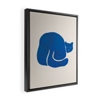 Blue cat Framed Canvas Print Gallery Image 2
