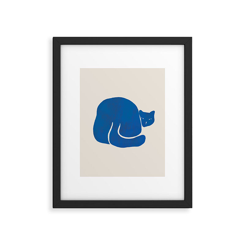 Blue cat Framed Art Print Gallery Image 5