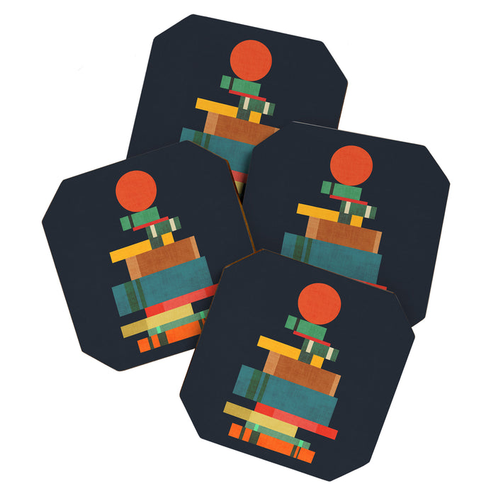 Book stack with a ball Coaster Gallery Image 1