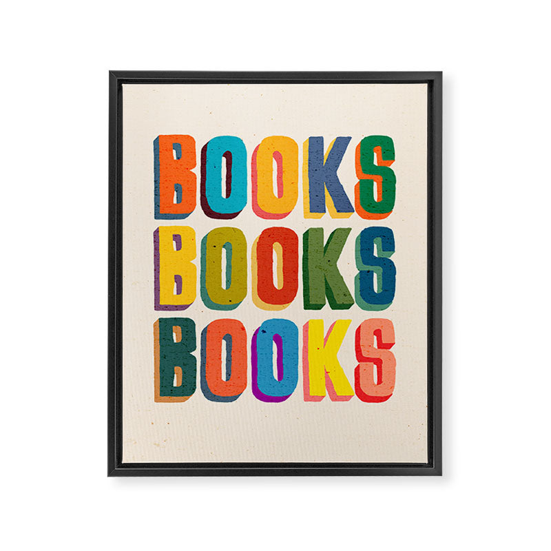 Books books books Framed Canvas Print Gallery Image 6