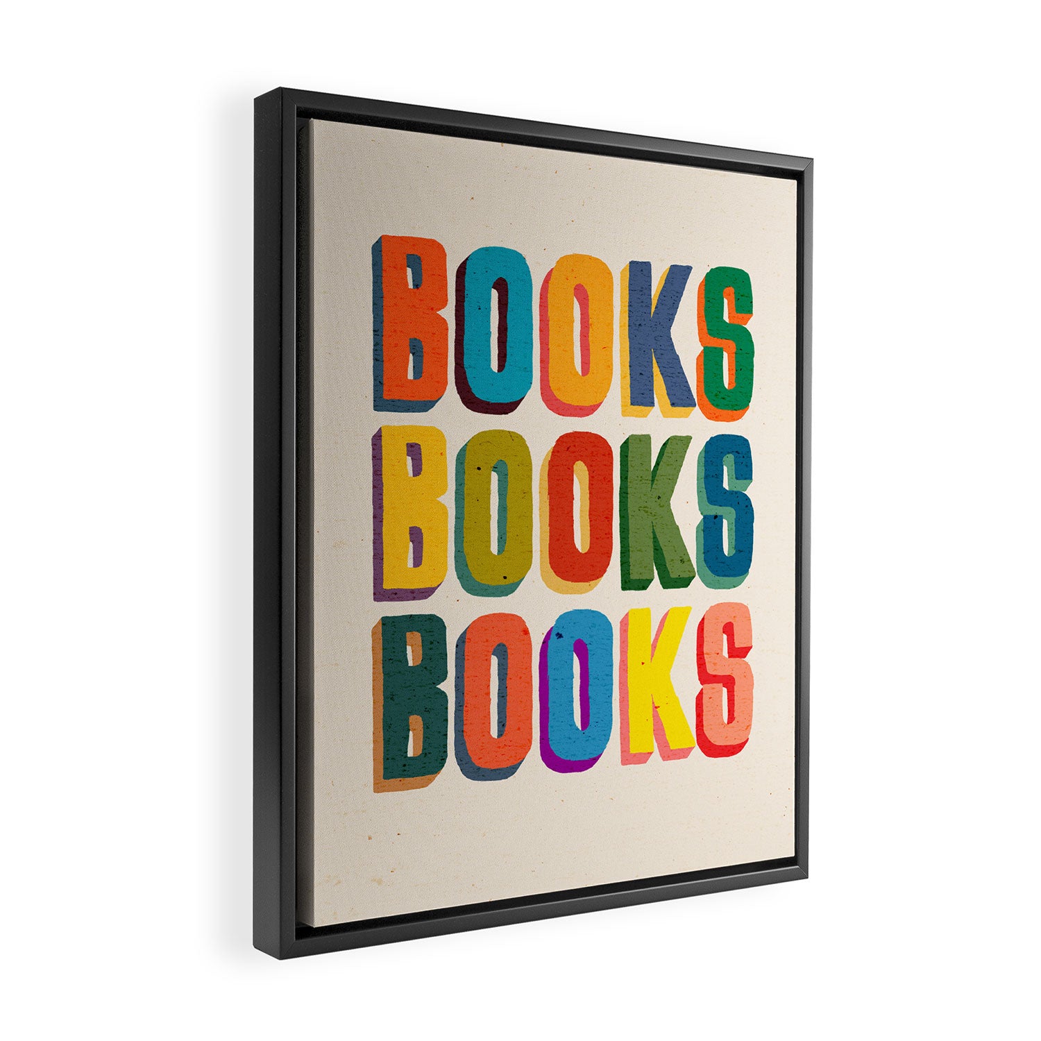 Books books books Framed Canvas Print Gallery Image 2