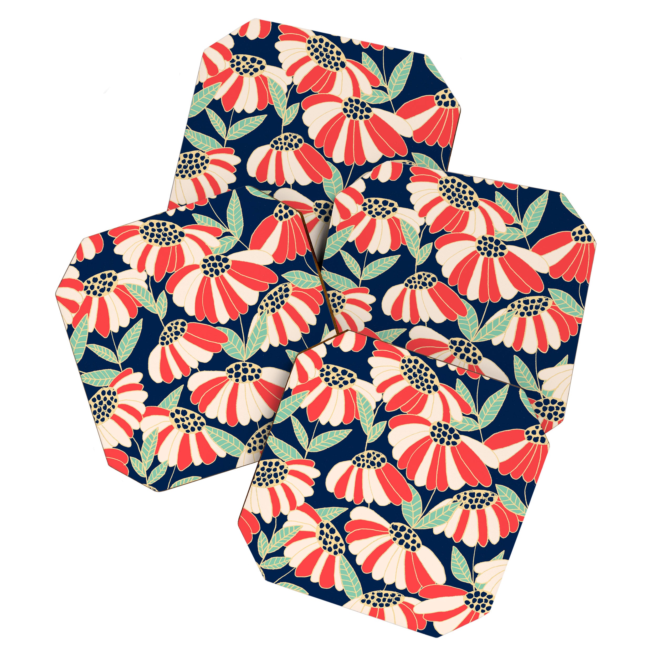 Botany pattern Coaster Gallery Image 1