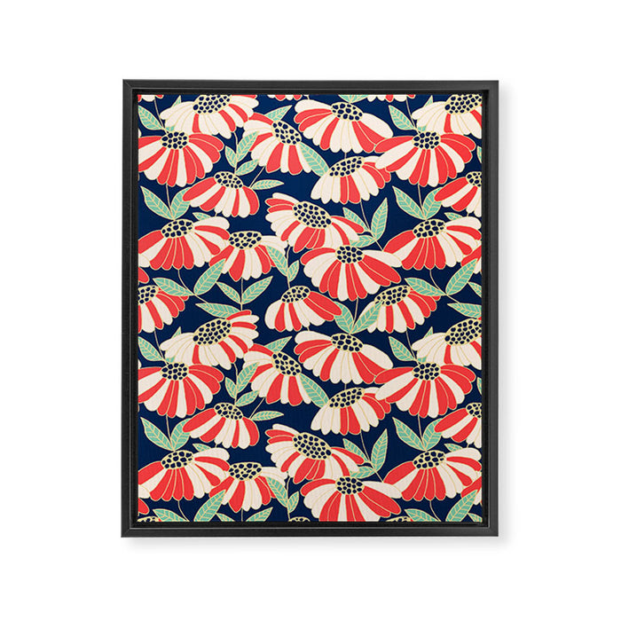 Botany pattern Framed Canvas Print Gallery Image 1