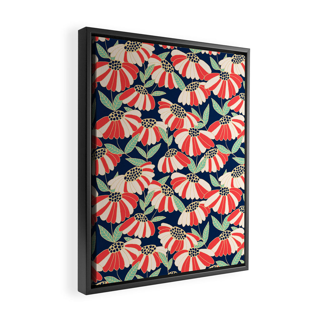 Botany pattern Framed Canvas Print Gallery Image 2