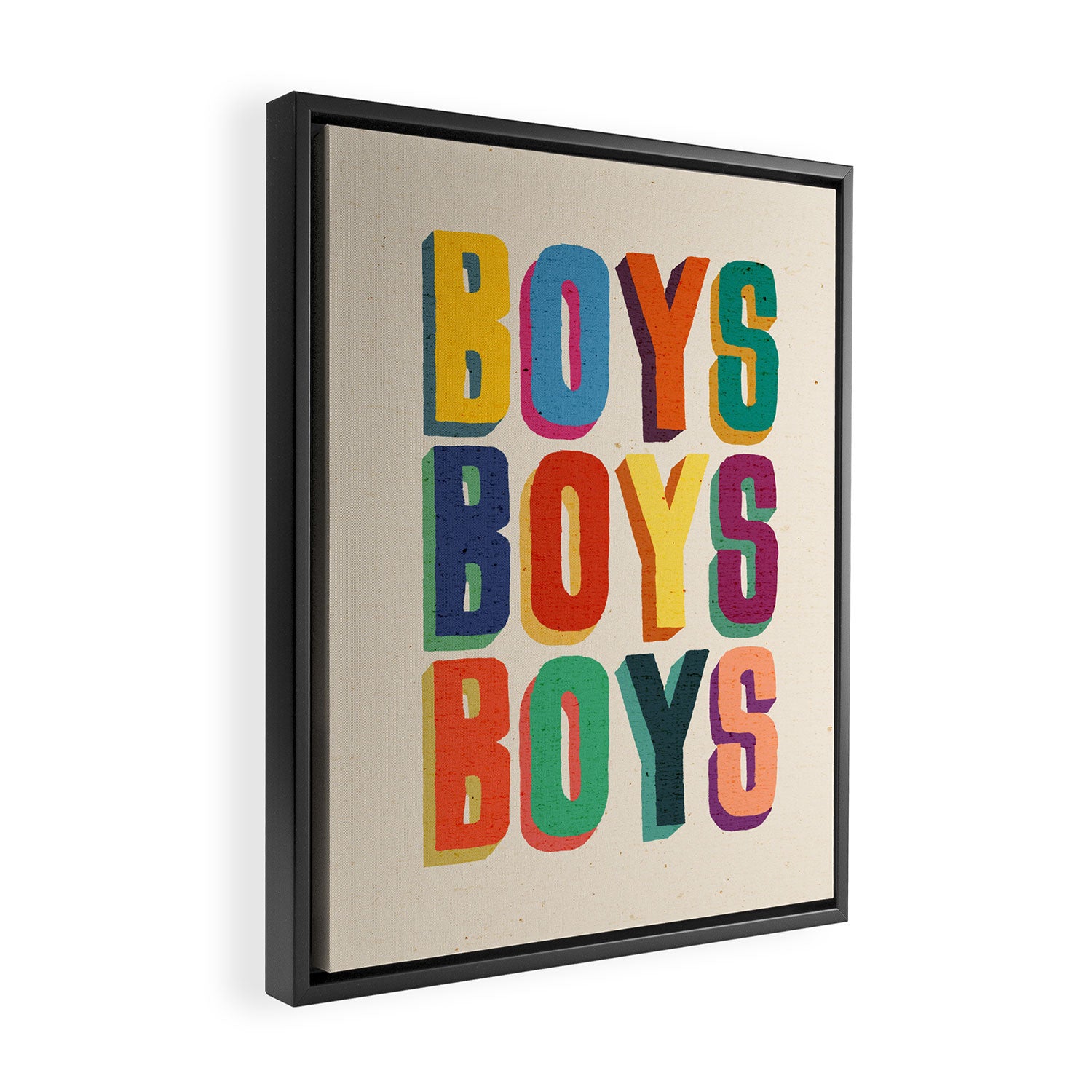 Boys boys boys Framed Canvas Print Gallery Image 2
