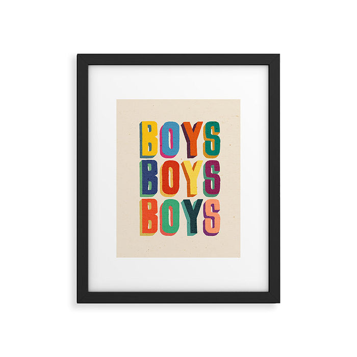 Boys boys boys Framed Art Print Gallery Image 1