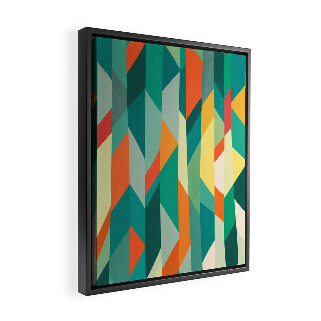Broken Ocean Framed Canvas Print Gallery Image 2