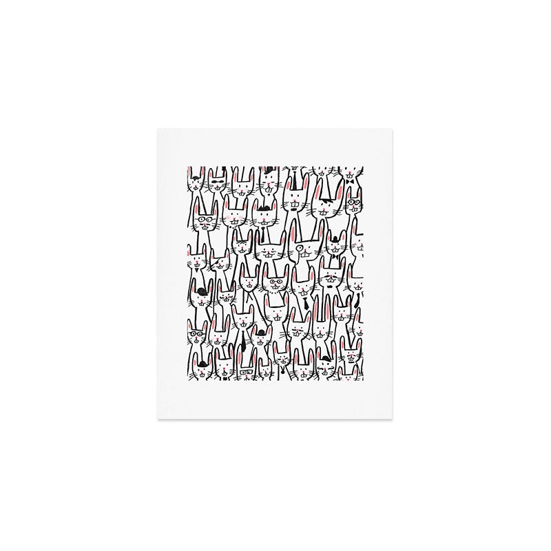 Bunny family Art Print Gallery Image 1