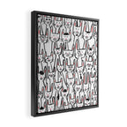 Bunny family Framed Canvas Print Gallery Image 2