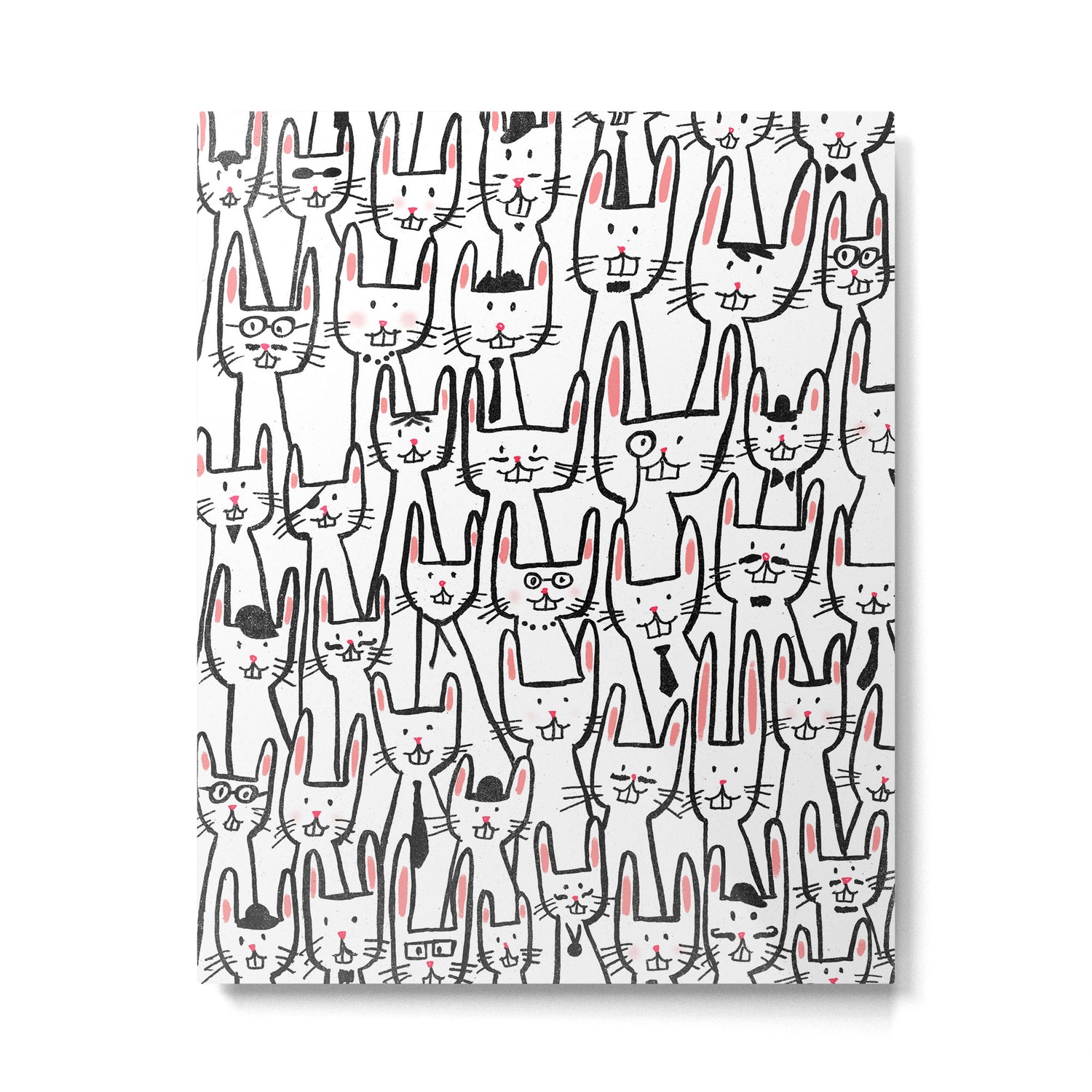 Bunny family Metal Print Gallery Image 4