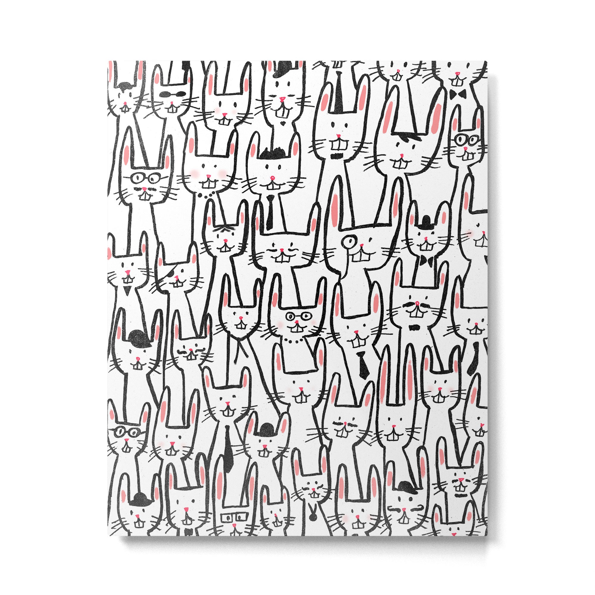 Bunny family Metal Print Gallery Image 4