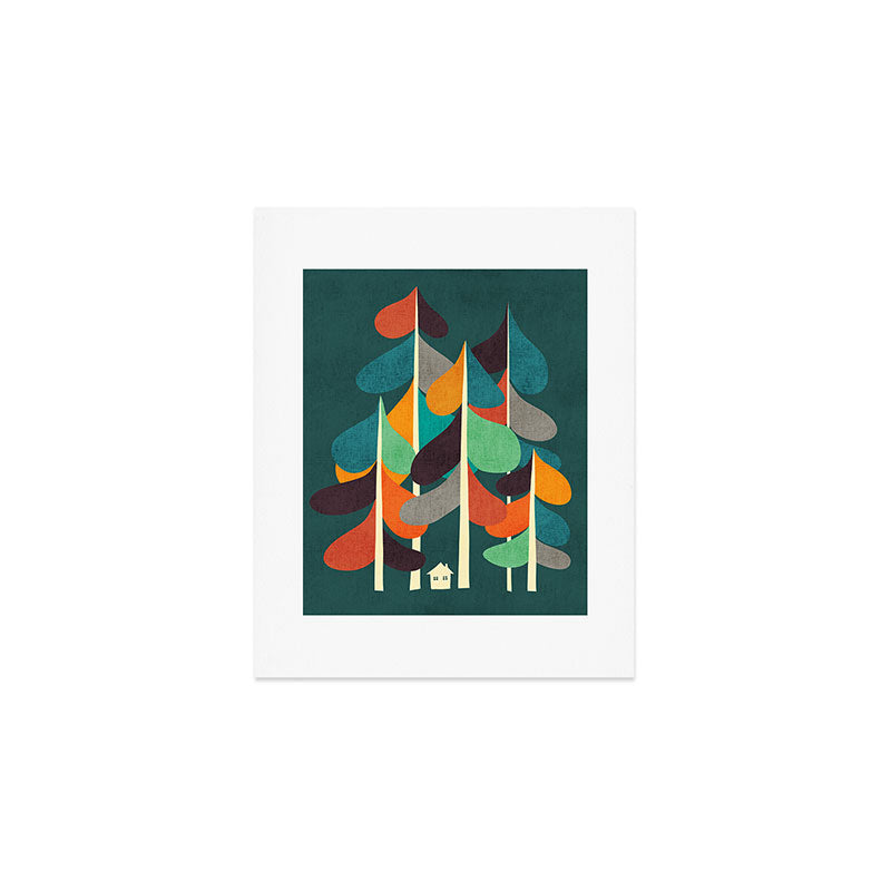 Cabin in the woods Art Print Gallery Image 1