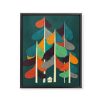 Cabin in the woods Framed Canvas Print Gallery Image 6