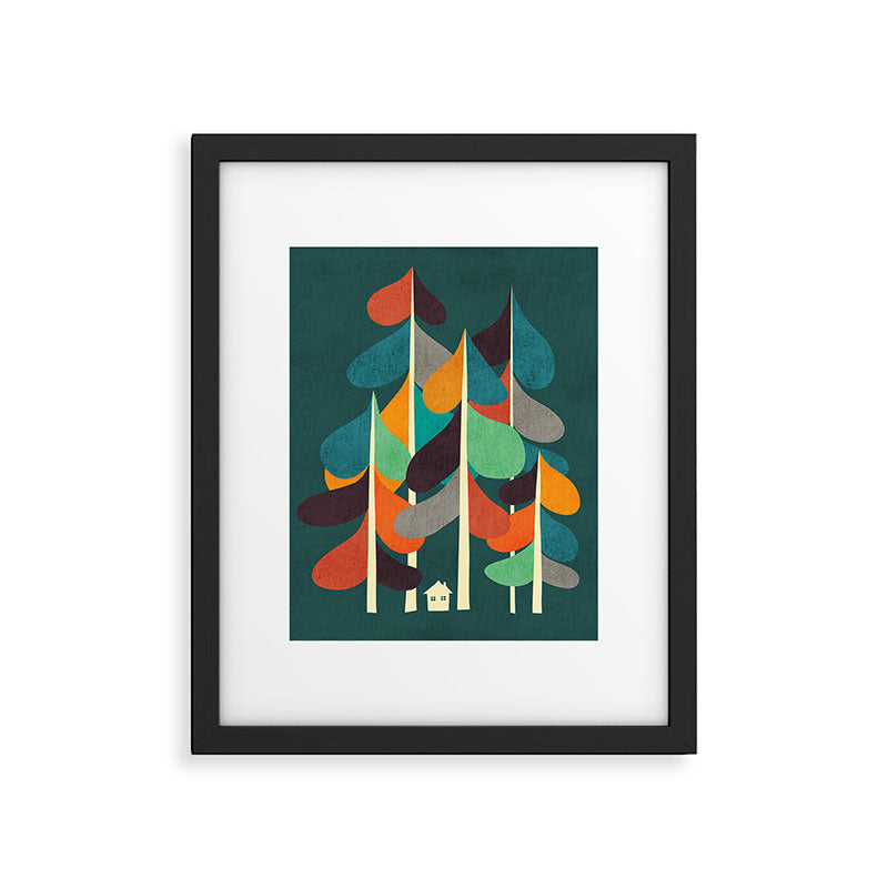 Cabin in the woods Framed Art Print Gallery Image 5