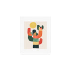 Cactus in the desert Art Print Gallery Image 1
