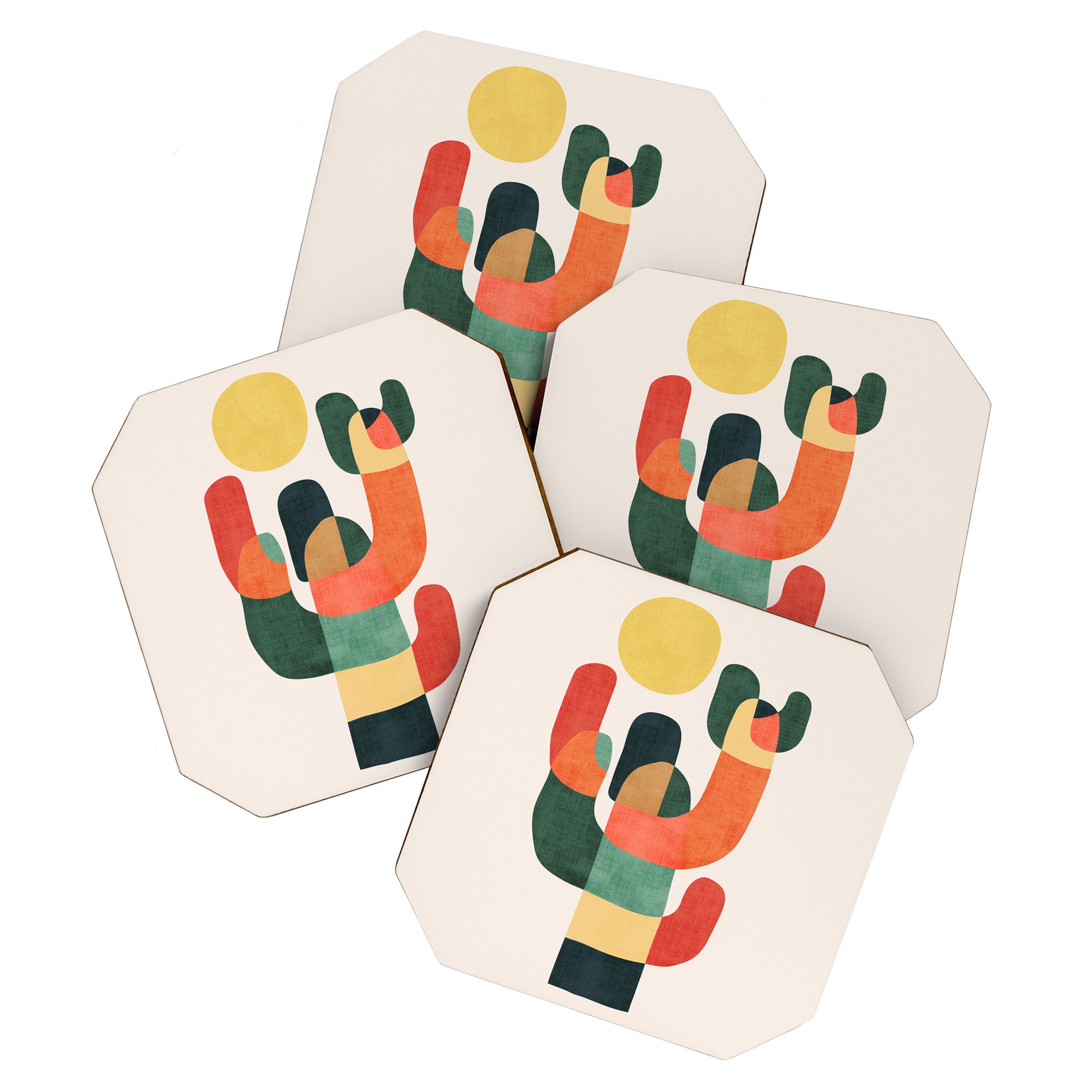 Cactus in the desert Coaster Gallery Image 1