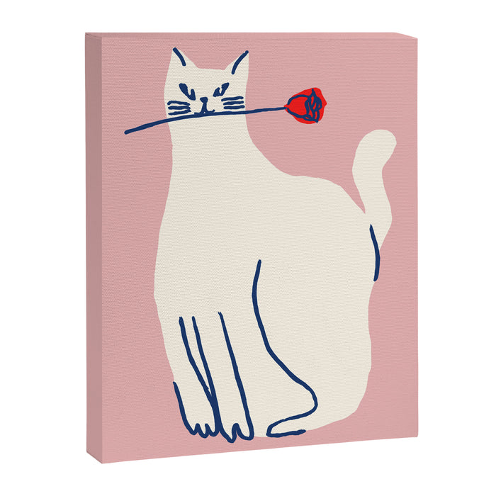 Casanova cat - the whimsical Catsanova Canvas Print Gallery Image 1