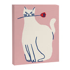 Casanova cat - the whimsical Catsanova Canvas Print Gallery Image 6
