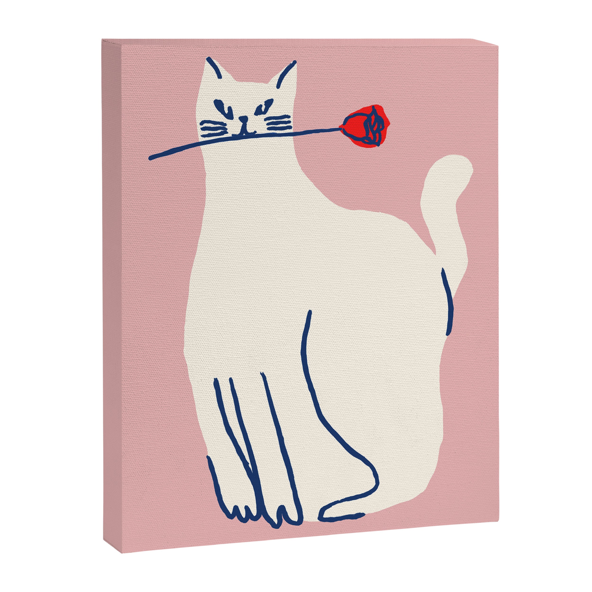 Casanova cat - the whimsical Catsanova Canvas Print Gallery Image 6