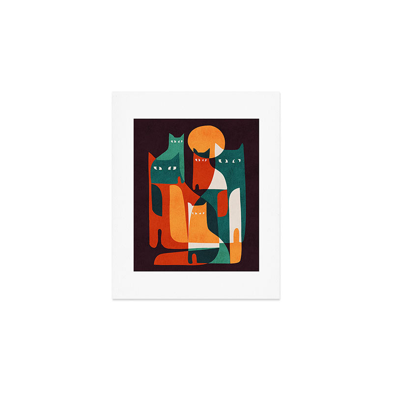 Cat Family Art Print Gallery Image 1